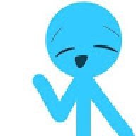 Blu stickman